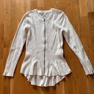 Venus White Zip Up - Medium